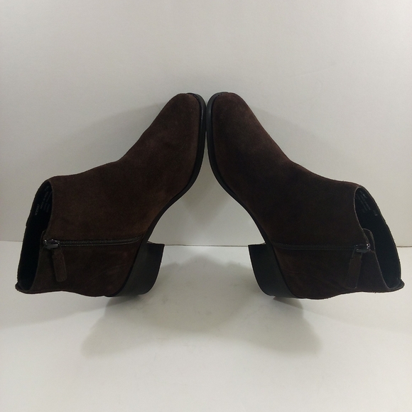 Cole Haan Holis Women 7.5 Suede Brown Booties W29147 - Picture 5 of 8